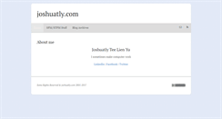 Desktop Screenshot of joshuatly.com
