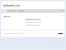 Tablet Screenshot of joshuatly.com